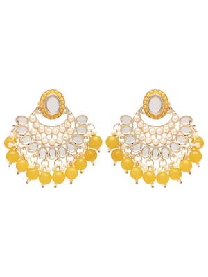 Gold Plated Traditional Kundan & Pearls Choker Necklace Chandbali Earring & Maang Tikka Ethnic Jewellery Set 4