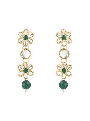 Gold Plated Traditional Kundan & Pearls Choker Necklace & Earring Ethnic Jewellery Set for Women & Girls K7229G 4