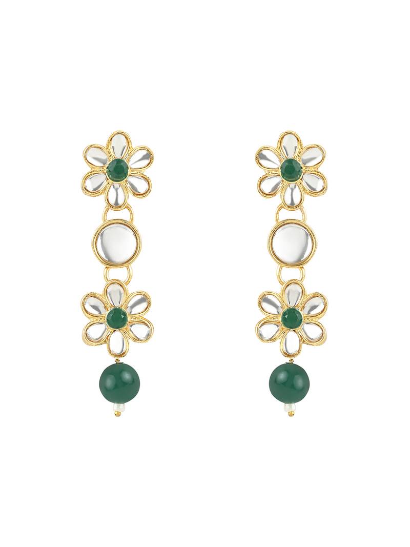 Gold Plated Traditional Kundan & Pearls Choker Necklace & Earring Ethnic Jewellery Set for Women & Girls K7229G