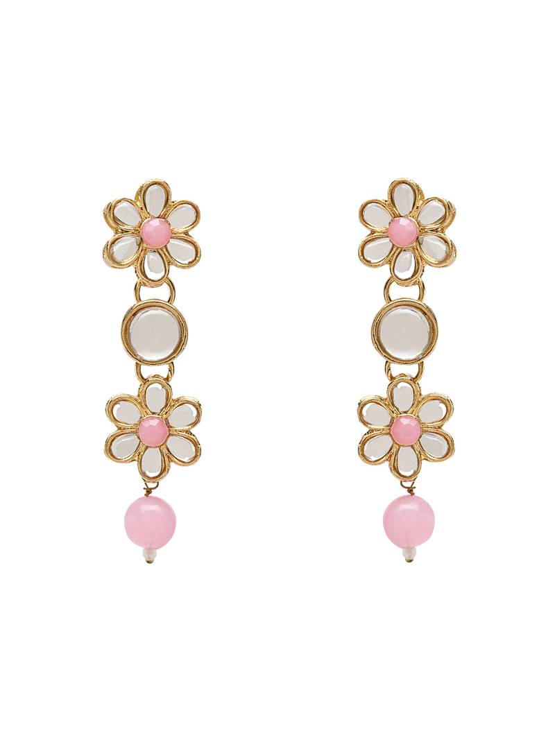 Gold Plated Traditional Kundan Choker Necklace & Earring Ethnic Jewellery Set Gift for Women & Girls