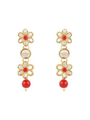 Gold Plated Traditional Kundan & Pearls Choker Necklace & Earring Ethnic Jewellery Set for Women & Girls 4