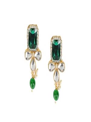 Gold Plated Traditional Necklace Jewellery Set with Earrings for Women  2