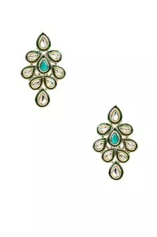 Gold Plated Traditional Necklace Jewellery Set with Earrings & Maang Tikka for Women 