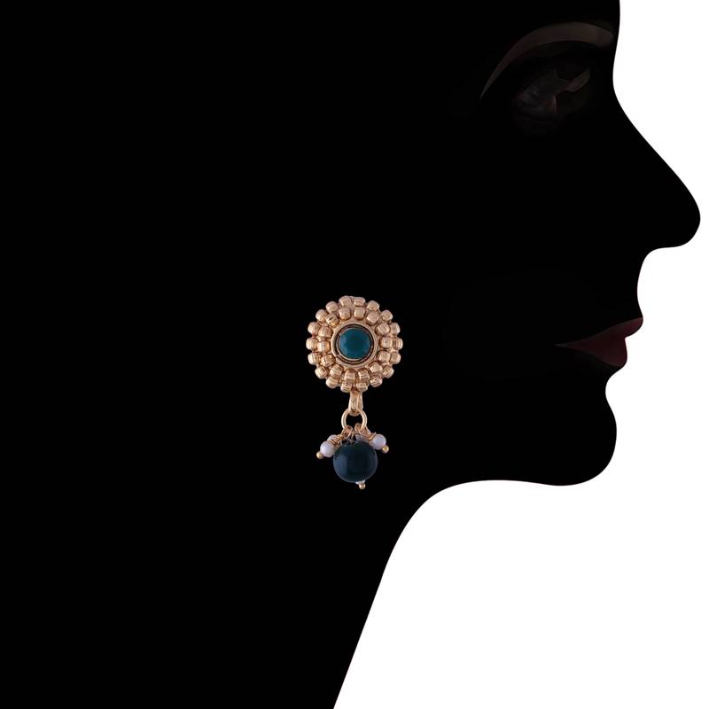 18K Gold Plated Traditional Style Choker Necklace Jewellery Set for Women/Girls (MC101G)