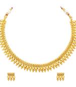 I Jewels Gold Plated Traditional Choker Necklace Jewellery Set For Women/Girls 