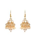 Gold Plated Earrings Handcrafted Kundan & Pearl 