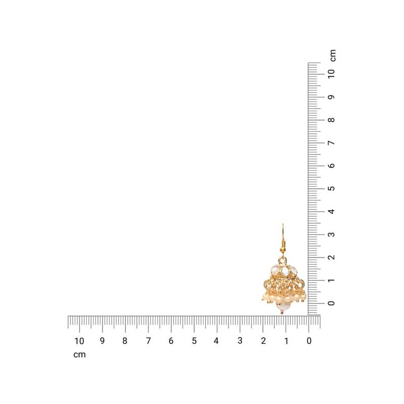 Gold Plated Earrings Handcrafted Kundan & Pearl 