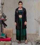 Bottle Green Long Blazer