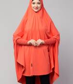 Nazneen stretchable smoking at wrist knee length Jilbab cum prayer khimar  Hijab