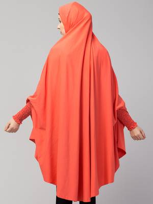 Nazneen stretchable smoking at wrist knee length Jilbab cum prayer khimar  Hijab 4
