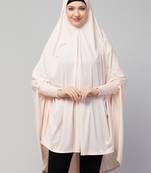 nazneen polyester jilbab khimar baby pink free size