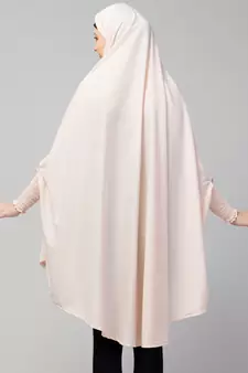 nazneen polyester jilbab khimar baby pink free size