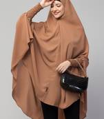 Nazneen stretchable smoking at wrist knee length Jilbab cum prayer khimar  Hijab