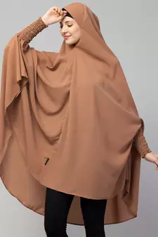 Nazneen stretchable smoking at wrist knee length Jilbab cum prayer khimar  Hijab