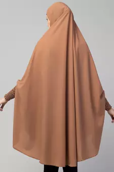 Nazneen stretchable smoking at wrist knee length Jilbab cum prayer khimar  Hijab