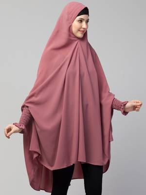 Nazneen stretchable smoking at wrist knee length Jilbab cum prayer khimar  Hijab 4