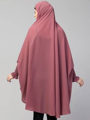 Nazneen stretchable smoking at wrist knee length Jilbab cum prayer khimar  Hijab 5