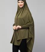 Nazneen stretchable smoking at wrist knee length Jilbab cum prayer khimar  Hijab