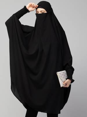 Nazneen Ready to Wear tie at back smoking at wrist with Naqab instant Khimer 1