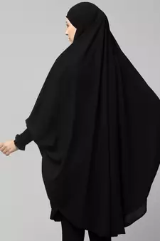 Nazneen Ready to Wear tie at back smoking at wrist with Naqab instant Khimer