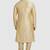 Fawn plain art dupion silk kurta-pajama