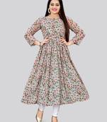 Elegant and Smart Grey Colour Kurti For Fancy Looks