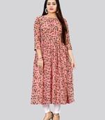 Elegant and Smart Pink Colour Kurti For Fancy Looks