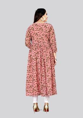 Elegant and Smart Pink Colour Kurti For Fancy Looks 2