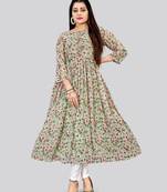 Elegant and Smart Green Colour Kurti For Fancy Looks