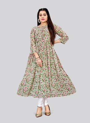 Elegant and Smart Green Colour Kurti For Fancy Looks 4
