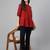 Solid And Wevon Designer Maroon Colour Kurti In Cotton Fabric For Party Wear