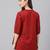 Solid And Wevon Designer Maroon Colour Kurti In Cotton Fabric For Party Wear