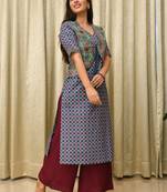 PRISHA PRINTED-SOLID SUIT SET