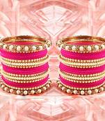 Traditional Magenta Classy Look Multi Bangles for Women