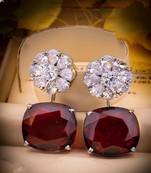 Maroon danglers-drops