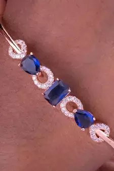 Blue bracelets