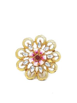Traditional Ruby Cocktail Adjustable Stone Gold Plated Kundan Studded Cocktail  FR_133_R_70 2
