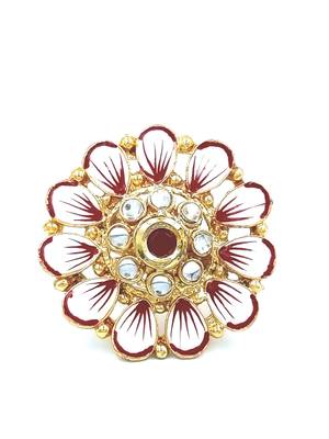 Traditional Ruby Cocktail Adjustable Stone Gold Plated Kundan Studded Cocktail FR_140_R_70 2