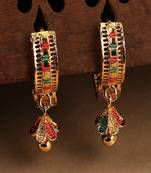 Traditional Gold Plated Multicolor Jhumki Earring for Women and Girls