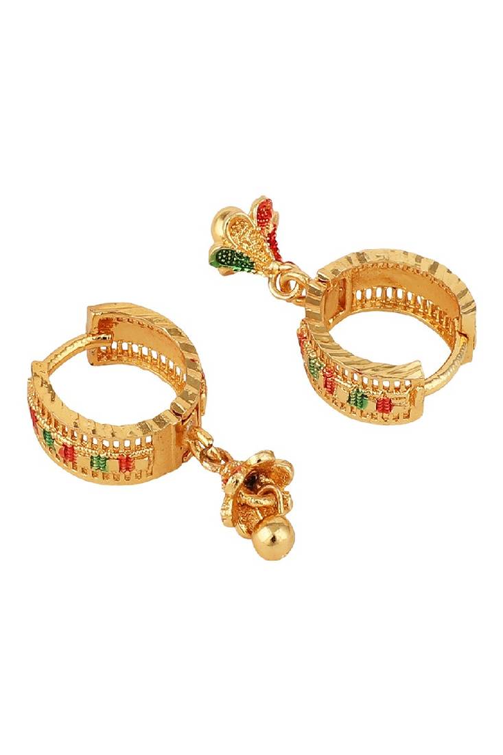 Traditional Gold Plated Multicolor Jhumki Earring for Women and Girls
