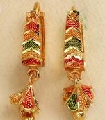 Traditional Gold Plated Multicolor Jhumki Earring for Women and Girls