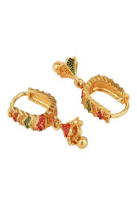 Traditional Gold Plated Multicolor Jhumki Earring for Women and Girls 4