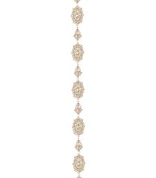 Ethnic Gold Plated Round Shaped White Colored Pearl and  Kundan Studded Matha Patti for Girls and Women