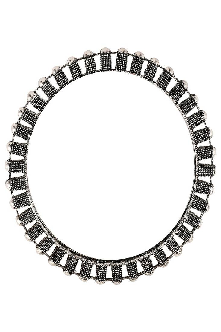 Contemporary Oxidised 3D effect Bangle Set of 4 Bangles for Girls and Women.