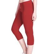Lyra Parry Red Free Size Capri