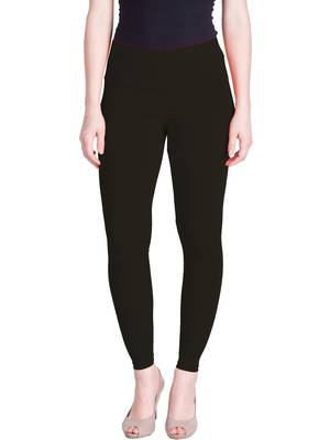Lyra Deep Grey Free Size Ankle Leggings 1