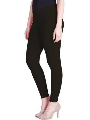 Lyra Deep Grey Free Size Ankle Leggings 2