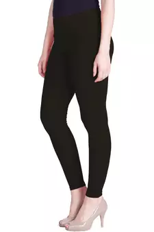 Lyra Deep Grey Free Size Ankle Leggings