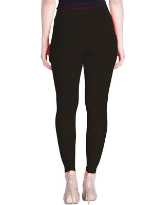 Lyra Deep Grey Free Size Ankle Leggings 3