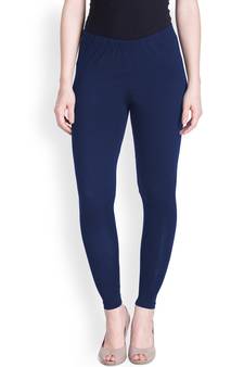 Lyra Blue Free Size Ankle Leggings